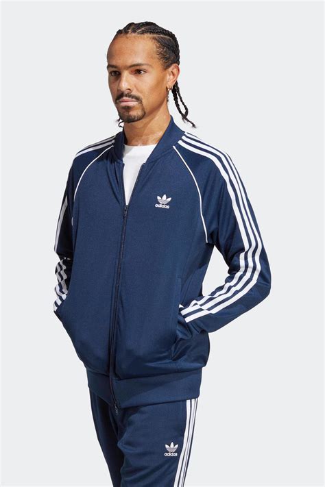 adidas vest donkerblauw